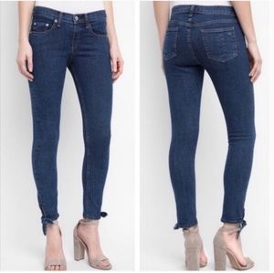 Rag & Bone Stevie skinny jeans with tie at ankle size 27